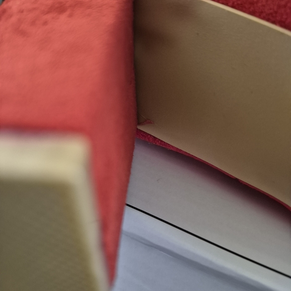 Women's Red Suede Ankle Boots Size 11 - Picture 7 of 8